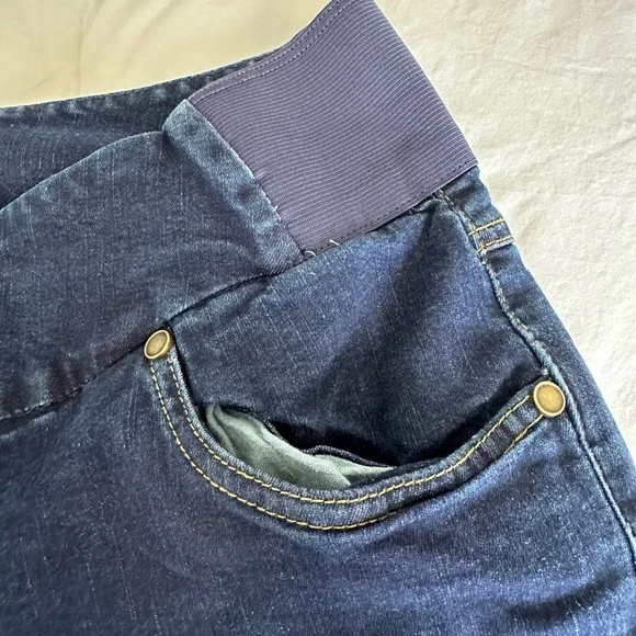 Woman Within plus size 24W jeans dark indigo straight leg. - Picture 8 of 9